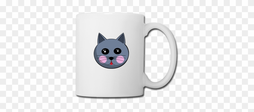 Simple Cartoon Cat Face Cartoon Cat Face Mug Spreadshirt - Matching Couple Love Song The One #869819