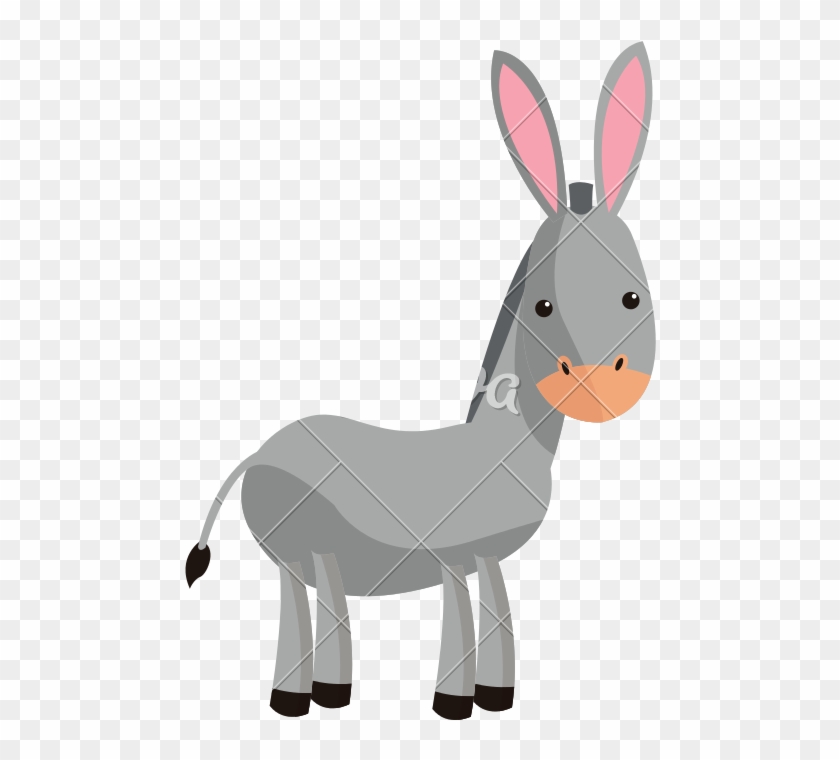 Cute Donkey Cute Cartoon Image - Icono Burro #869884