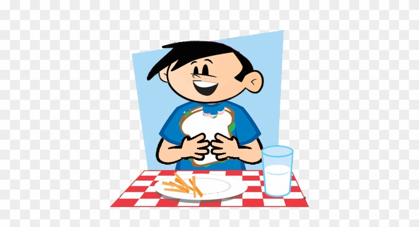 Abg Man-take A Breakfast By Tintapena - Boy Eating Lunch Clipart #869888
