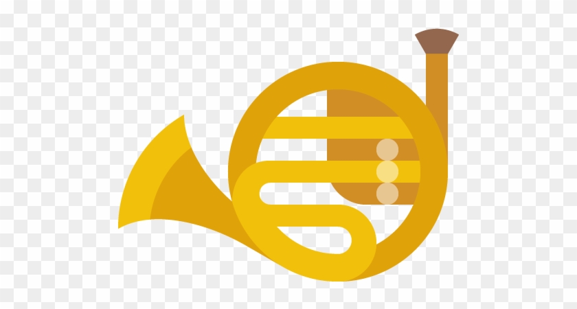 French, Horn, Musical, Instrument Icon - Portable Network Graphics #869928