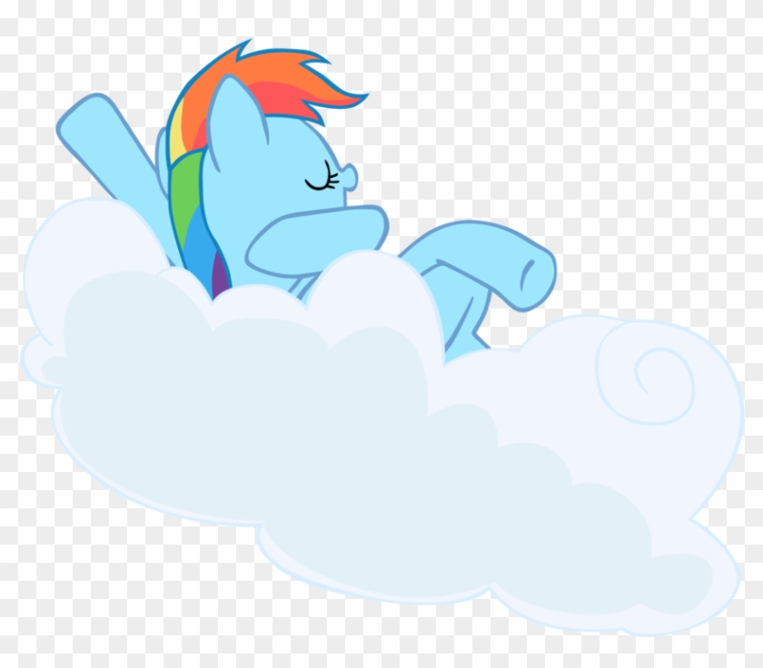 Rainbow Dash On Cloudlet - Rainbow Dash On Cloudlet #870026
