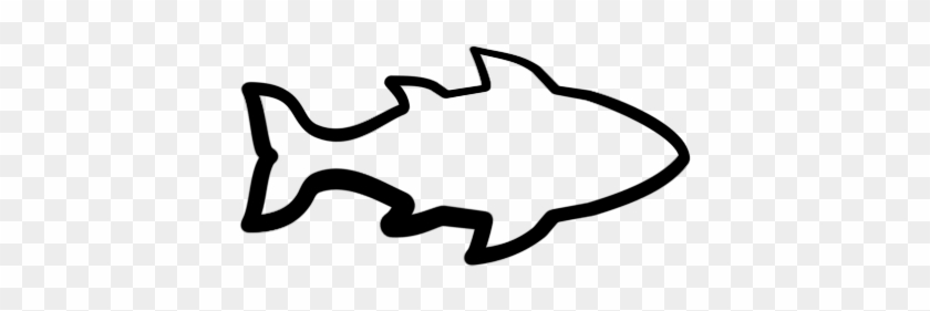 Fish Outline Clip Art Vector Free For Download - Outline Of A Fish #870084