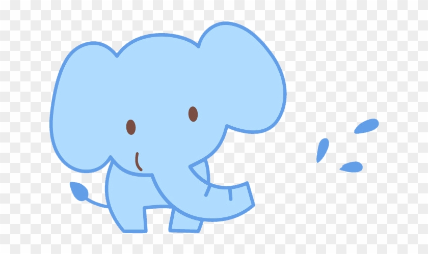 Cartoon Drawing Illustration - Cute Baby Elephant Cartoon #870092