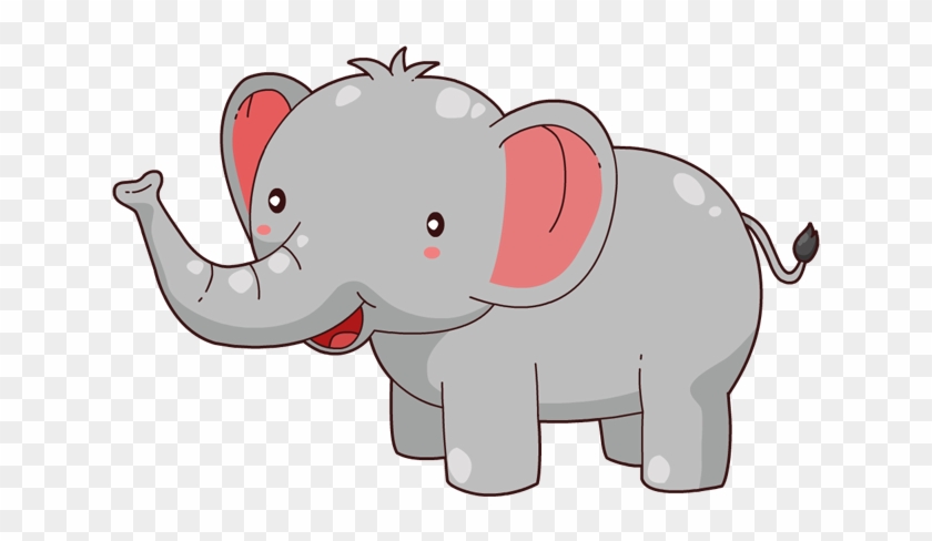 Elephant Svg File - Cute Elephant Cartoon Png #870118