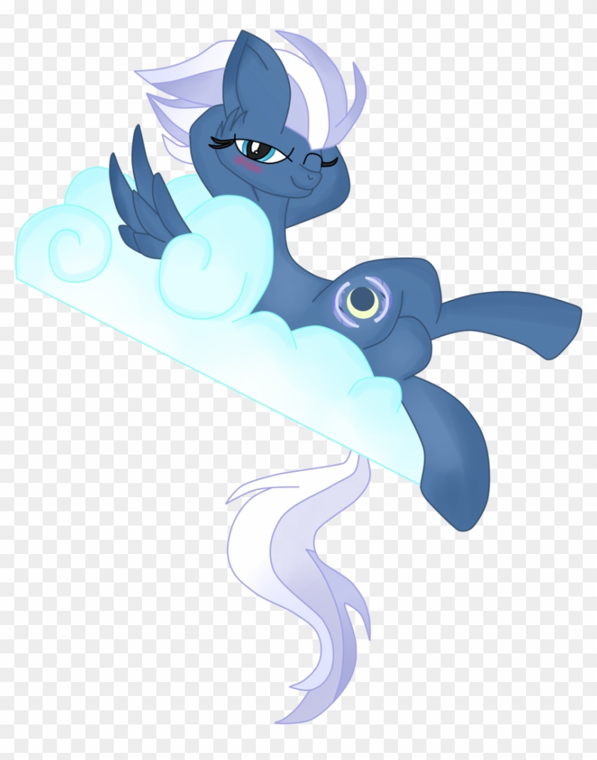 Mlp ) Night Glider Resting On A Cloud Vector By Krazykari - My Little Pony: Friendship Is Magic #870122