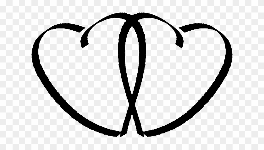 Love, Valentine, Black, Together, Couple, Two - Clip Art #870143