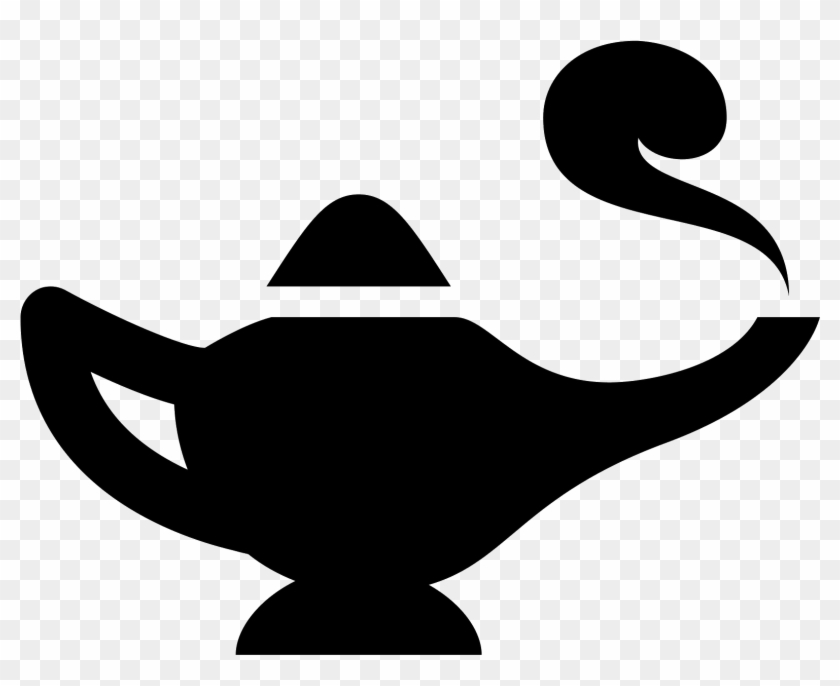 Free Download Genie Aladdin Jinn Clip Art - Genie Lamp Vector Png #870220