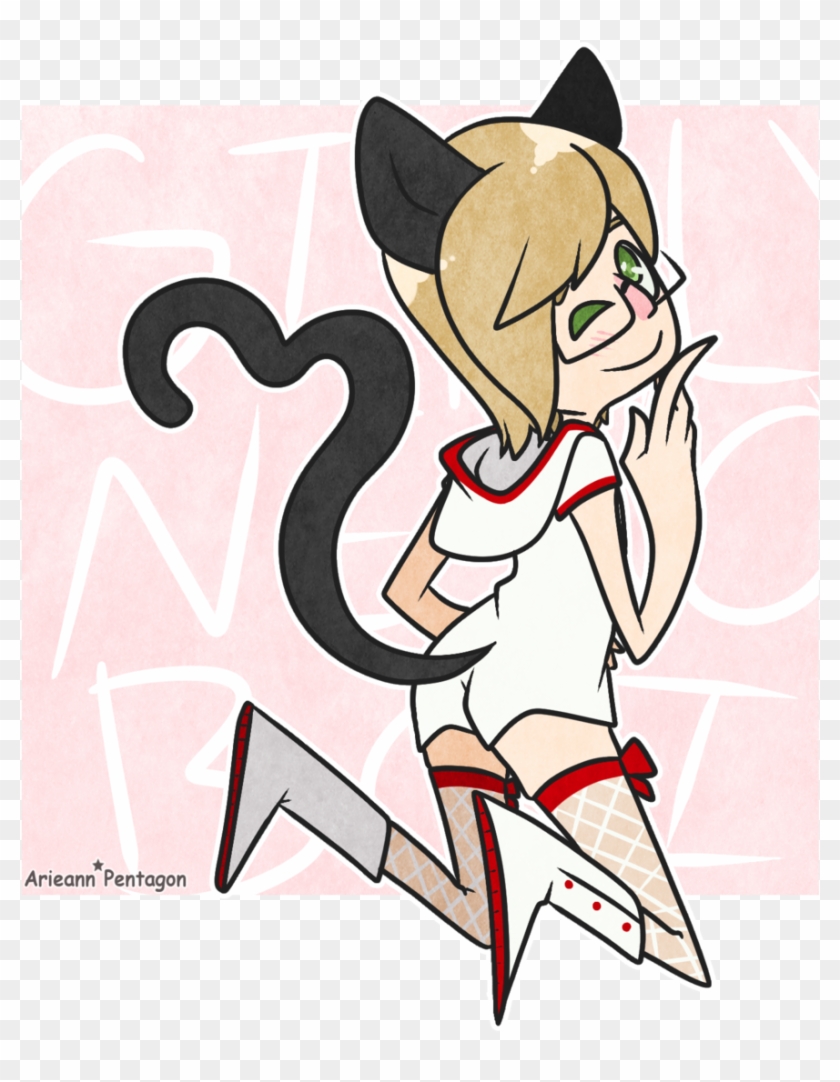 Girly Neko Boi By Arieann-pentagon - Cartoon #870223