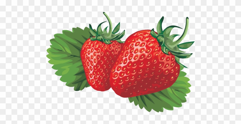 Strawberries And Milk Vector Posters - Strawberry Vector #870280