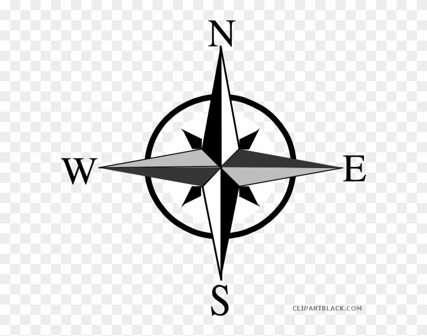 North East South West Compass Tools Free Black White - North East South West Symbol #870404