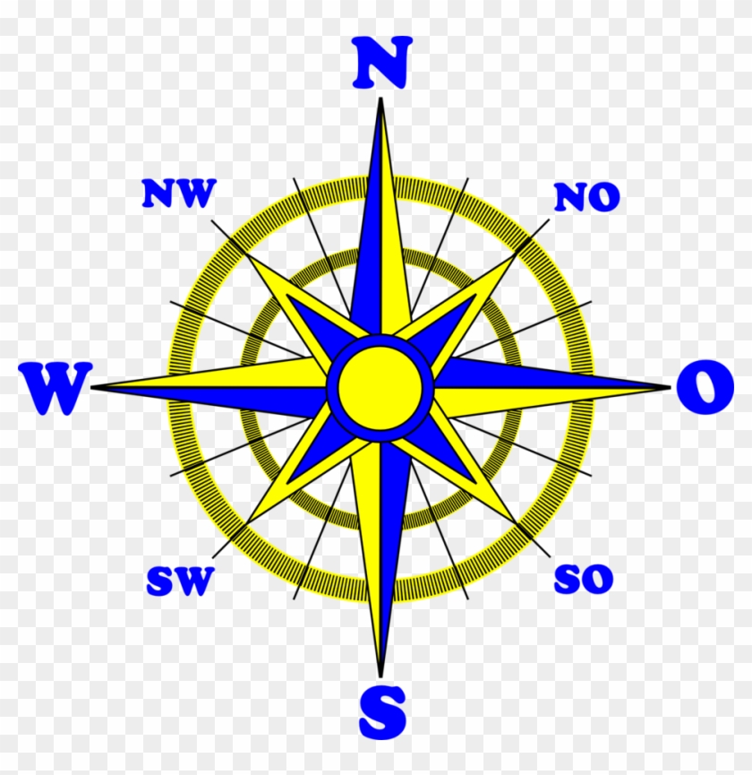 Compass Rose - Nord Süd Ost West #870448