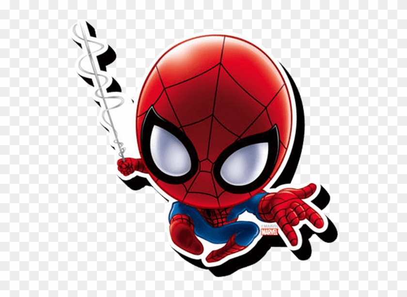 Chibi Spider-man Magnet - Logo De Spiderman Homecoming - Free Transparent  PNG Clipart Images Download