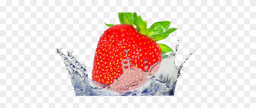 Fruit - Strawberry Water Splash Png #870516