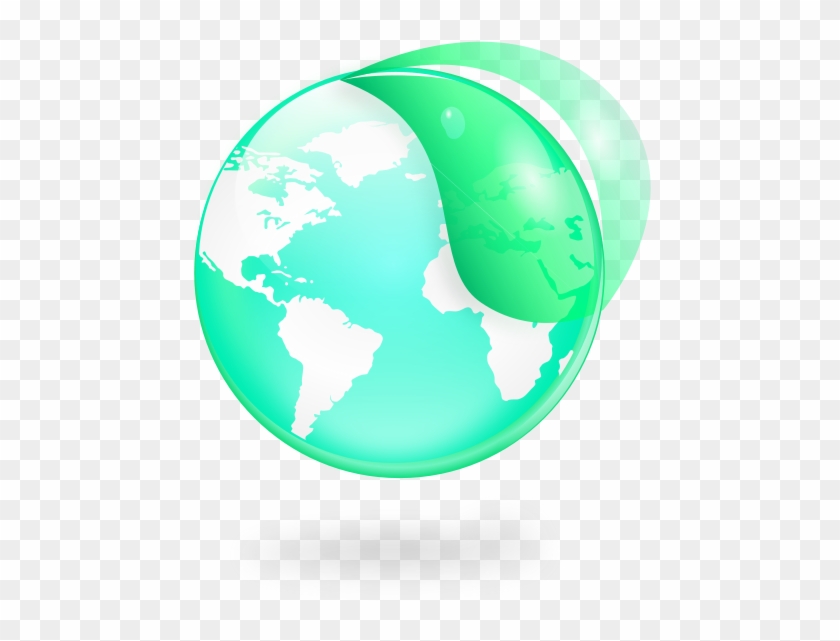 Environmental / Eco Globe & Leaf Icon Png Images - Latin American Social Sciences Institute #870669