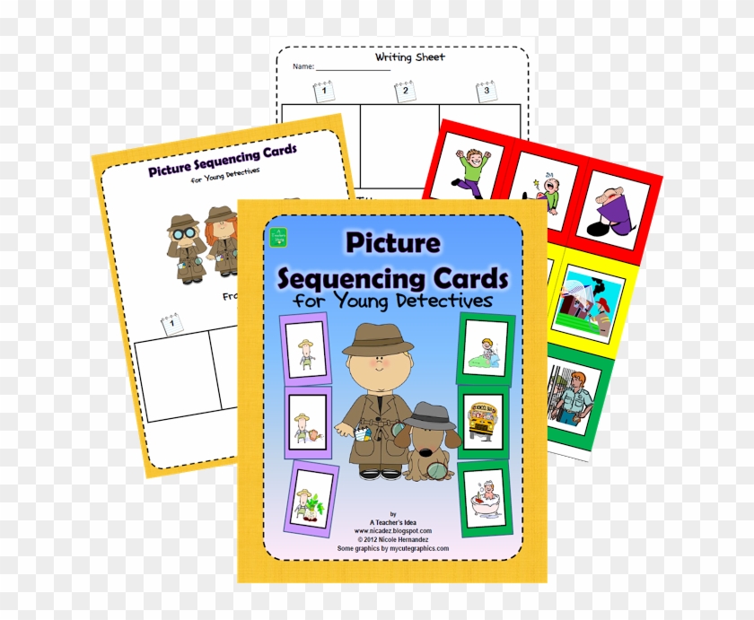 Sequencing Cards For Young Detectives The Pictures - Cartoon #870683