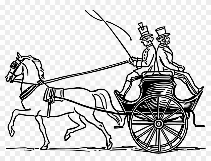Big Image - Horse Pulling Cart Drawing #870700