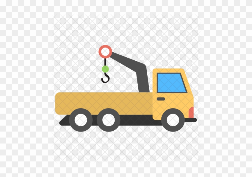 Crane Truck Icon - Tow Truck #870703
