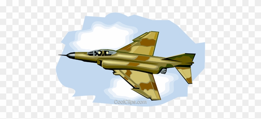 Fighter Jet, Phantom 2 Royalty Free Vector Clip Art - Kampfjet Clipart #870785