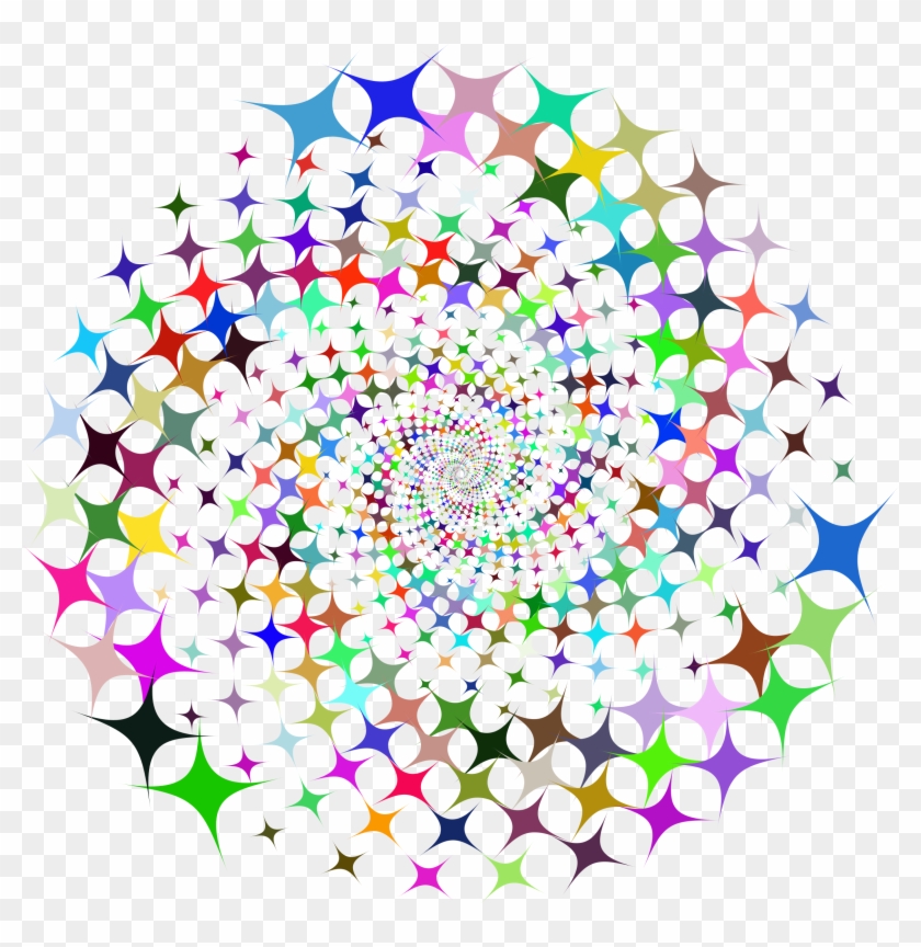 Clipart Prismatic Starburst Vortex - Star Burst Clip Art #870867