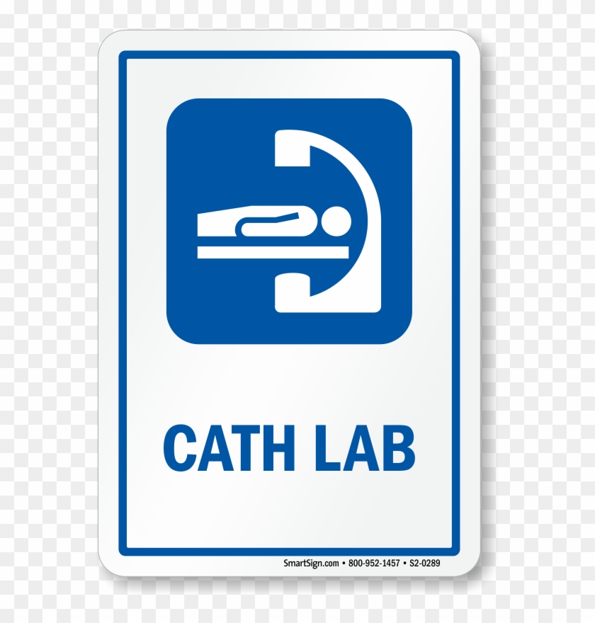 Cath Lab Sign With Diagnostic Imaging Equipment Symbol - Hospital Waiting Room Sign #870871