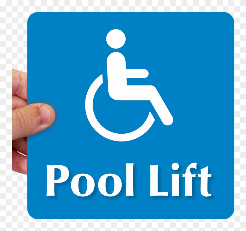 Pool Lift Sign - Reserved Parking - Sunday Only (with Handicap Accessible #870883