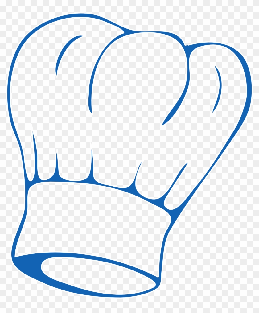 Chefs Uniform Apron Clip Art - Chef Hat Logo Blue #870975