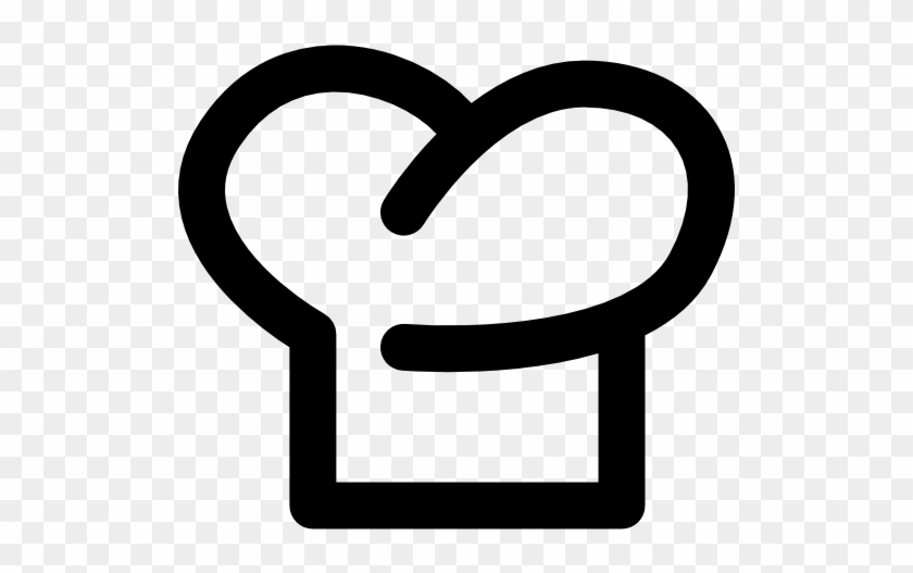 Chef Hat Outline Symbol Free Icon - Cook Symbol #871020