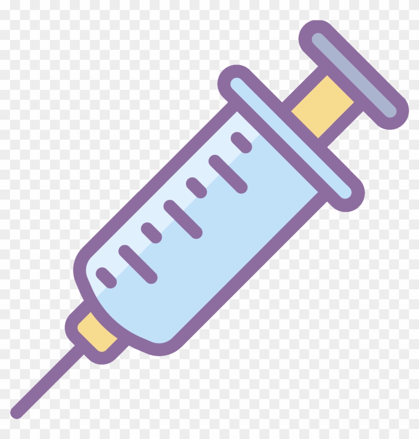 Syringe With Needle On Transparent Background Illustration - Medical Thermometer Clip Art #871076