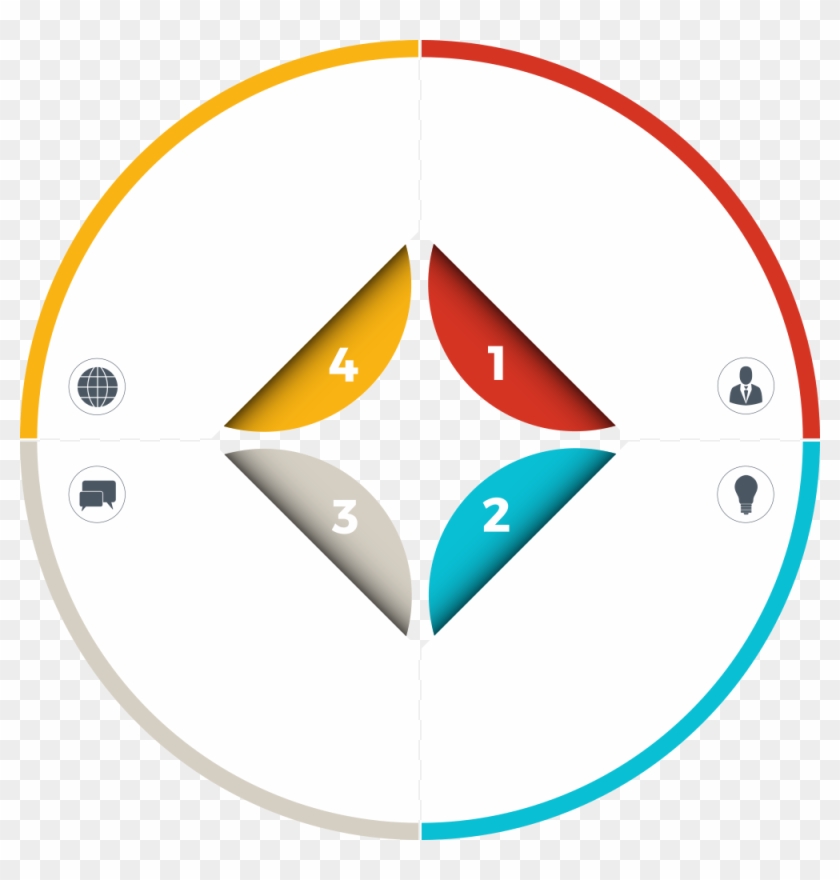 Circle Infographic Logo Point Reflection - Circle #871137