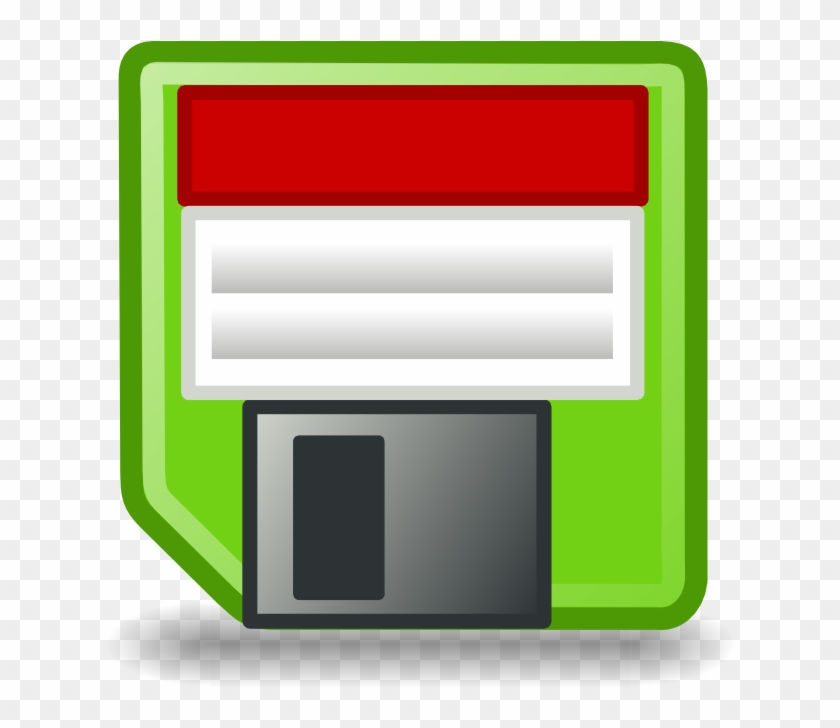 File - Green Floppy Disk #871161