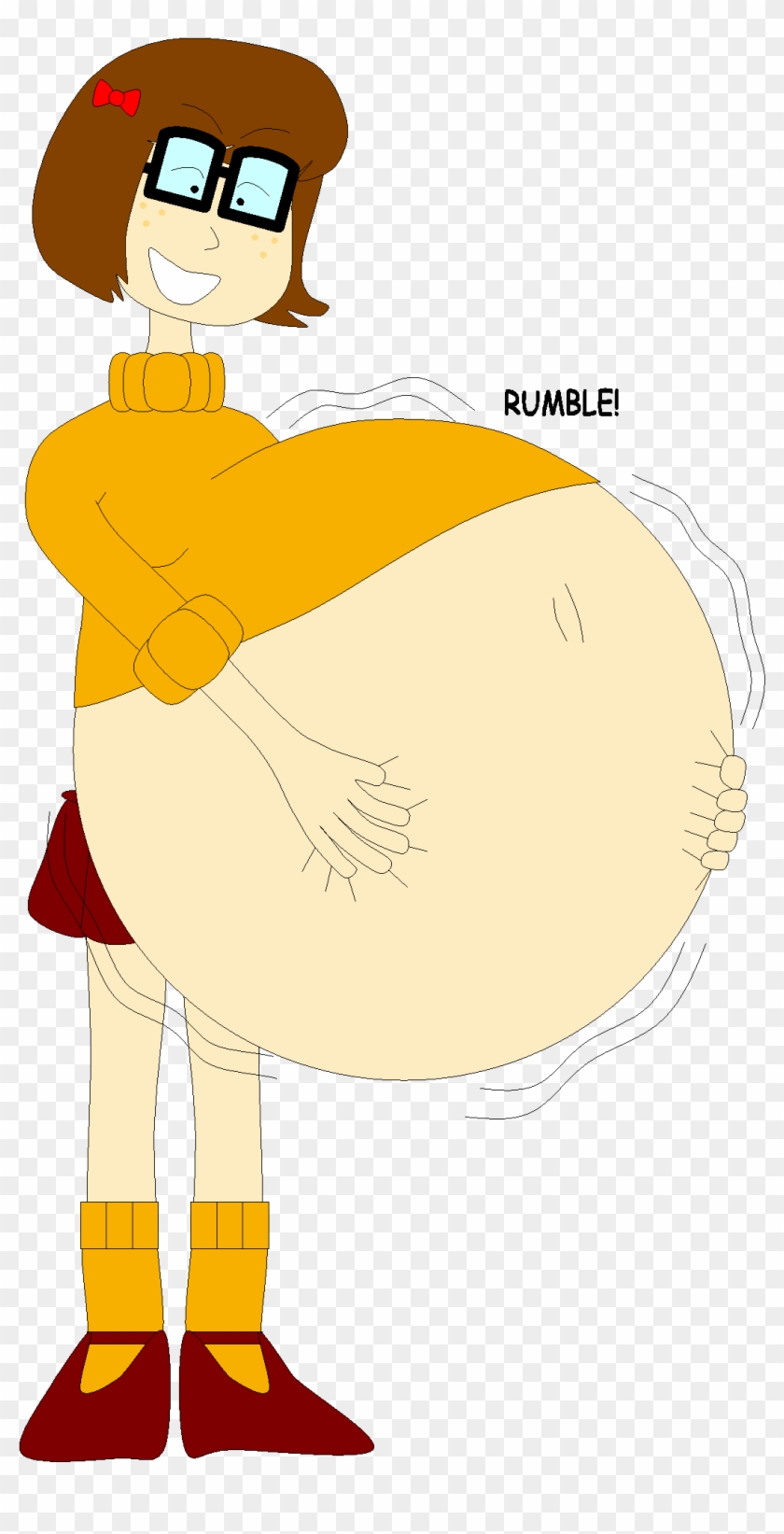 Velma's Belly After Eating Too Much By Angry-signs - After Eating Too Much #871256