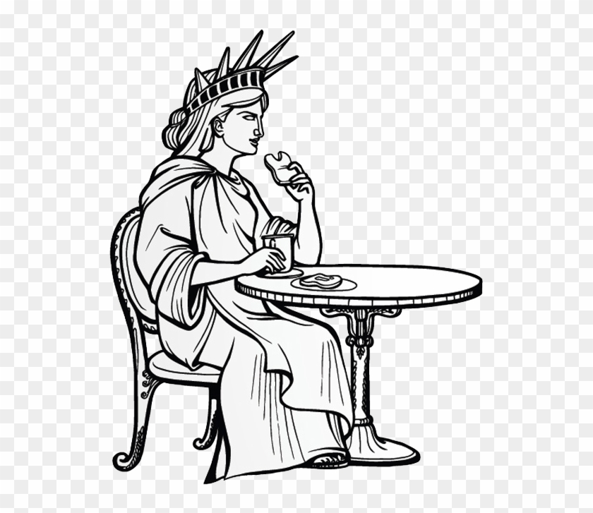 Statue Of Liberty Drawing Illustration - Statue Of Liberty #871337