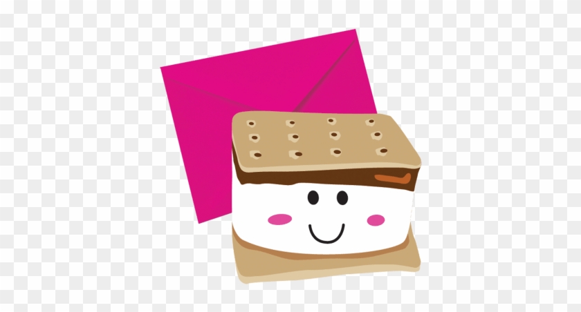 Picture Of Smiley S'more Scented Notecards - Iscream X-pressive! Smiley S'more Chocolate Scented #871440