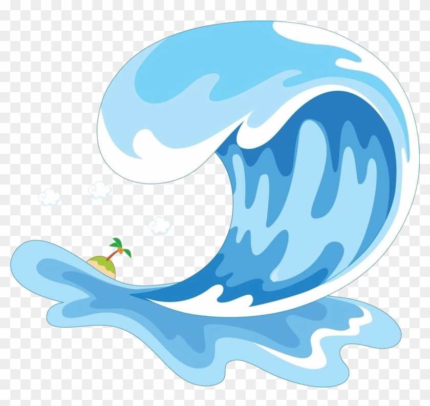 Wind Wave Cartoon Sea - 海浪 卡通 #871572