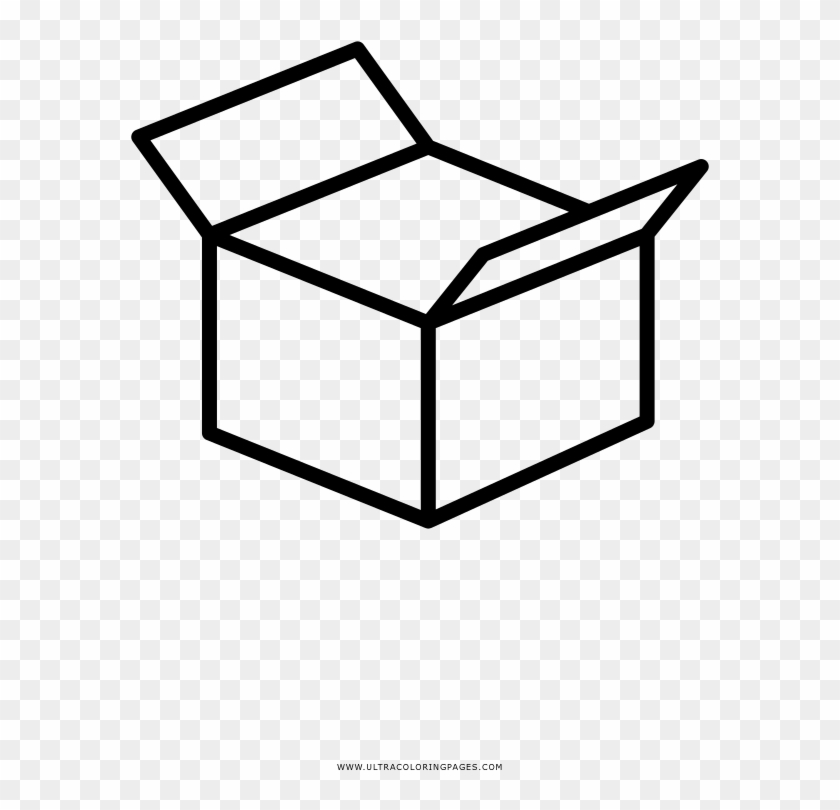 Open Box Coloring Page - Geometric Cube #871593