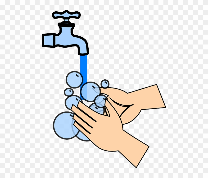 Limit Your Use Of Harsh Soaps And Antimicrobial Lotions - Washing Hands Clip Art #871609