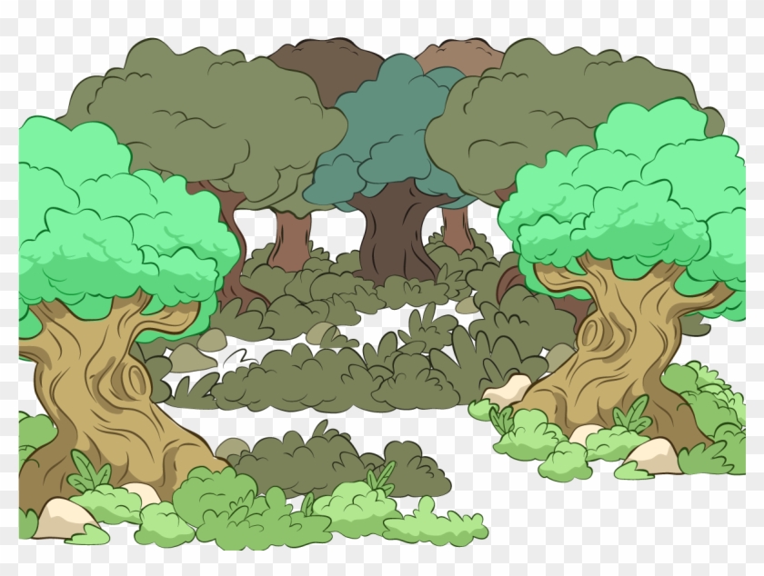 Forest Euclidean Vector Illustration - Vector Graphics #871715