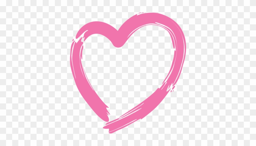 Pink Heart Outline - Pink Heart Jpg #871745