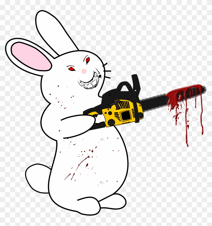 Clipart - Bunny With Chainsaw #871792