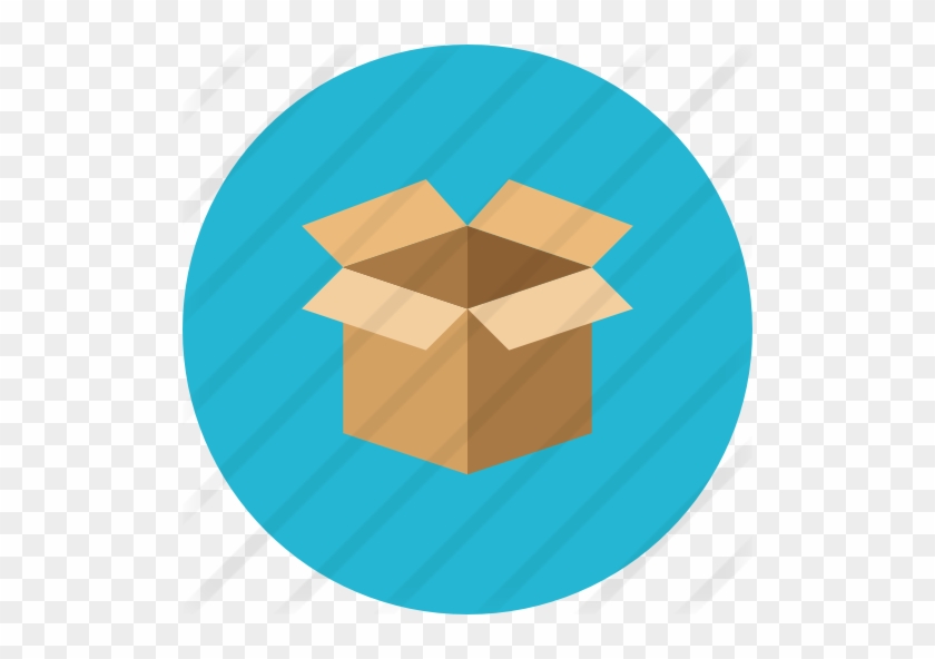 Open Box - Box Flat Icon #871824