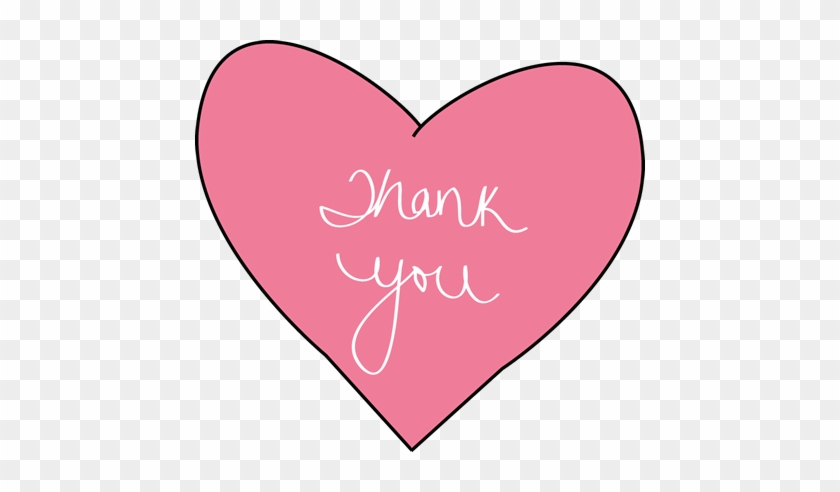 Thank You Clip Art - Thank You With Hearts - Free Transparent PNG Clipart  Images Download