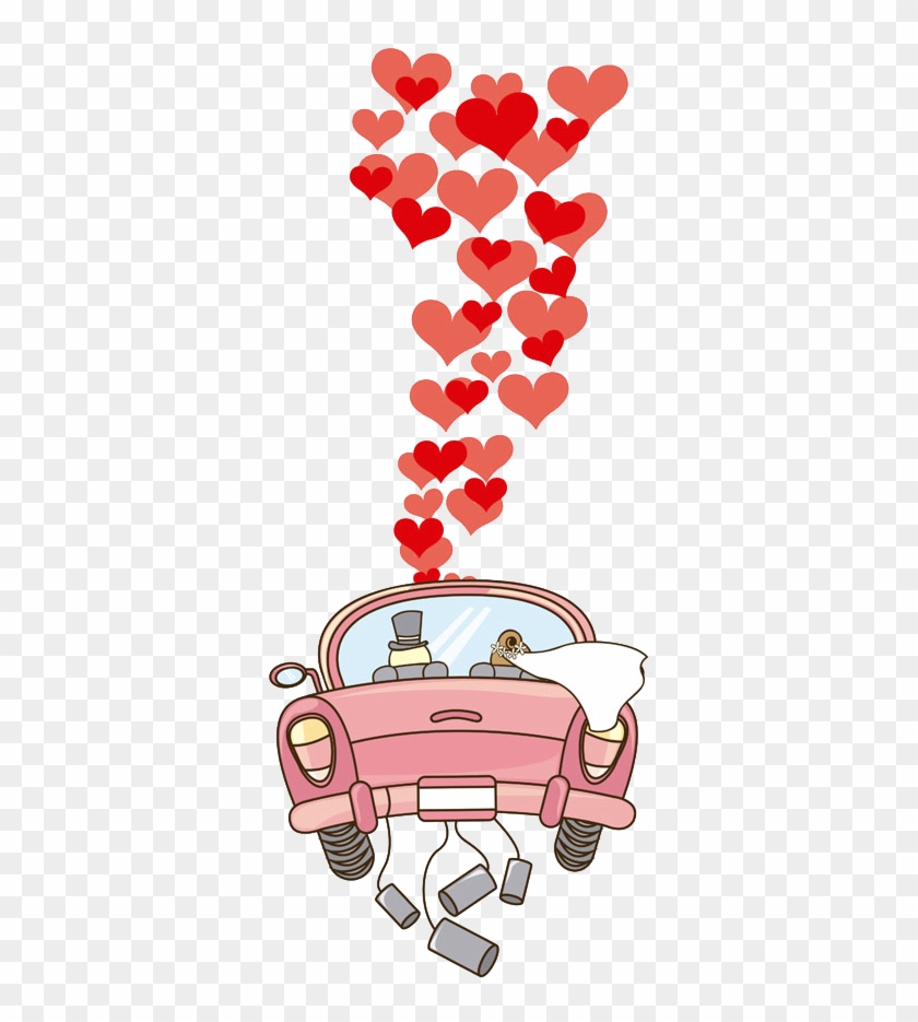 Wedding Invitation Marriage Royalty-free Clip Art - Just Married Photo Car.