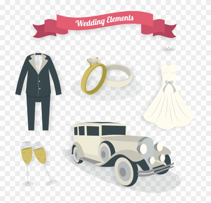 Wedding Marriage Euclidean Vector Icon - Antique Car #871923