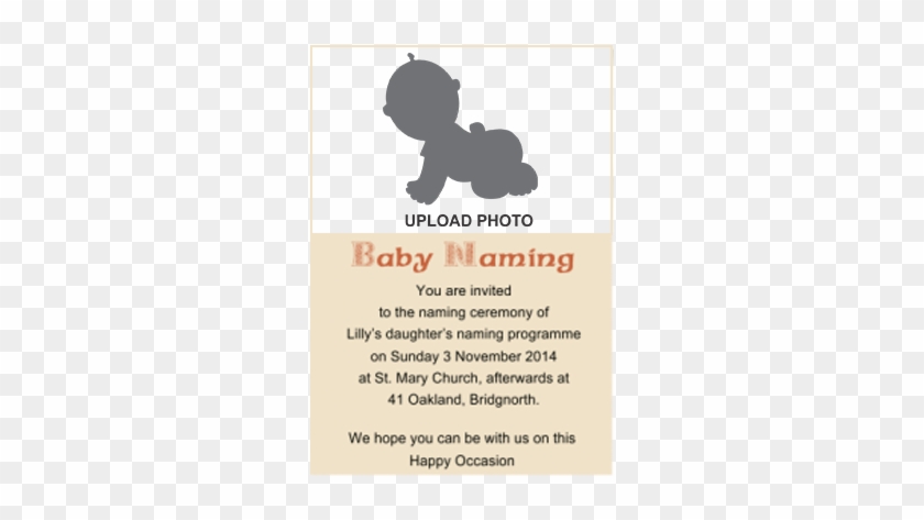 Baby Shower Invitation Girl Elegant Naming Ceremony - Baby Shower Invitation Girl Elegant Naming Ceremony #871930