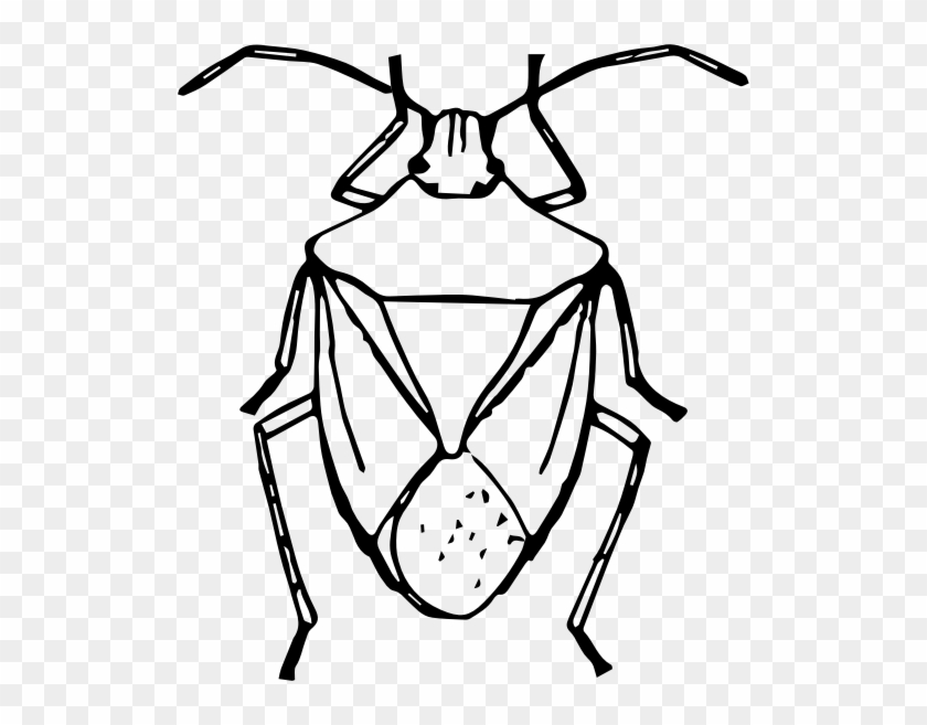 Clipart Stink Bug - Stinkbug Black And White #871989