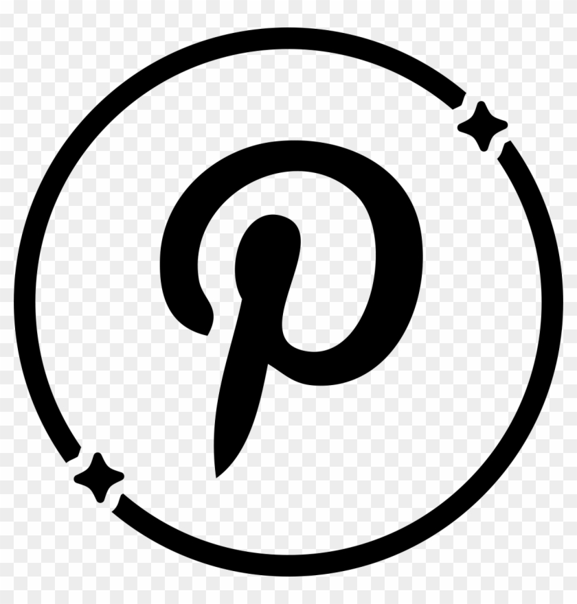 Pinterest Share Icon - Black And White Logo #872014