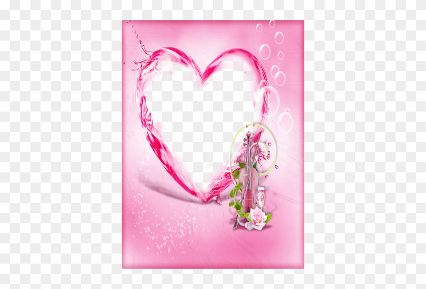 Pink Heart Frames By Jp Apps Studio - Bingkai Love Warna Pink #872033