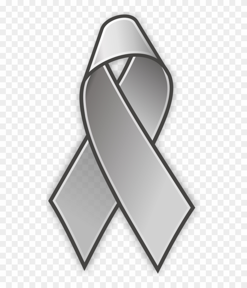 How To Set Use Grey Lace Pin Icon Png - Cancer Ribbon Clip Art #872151