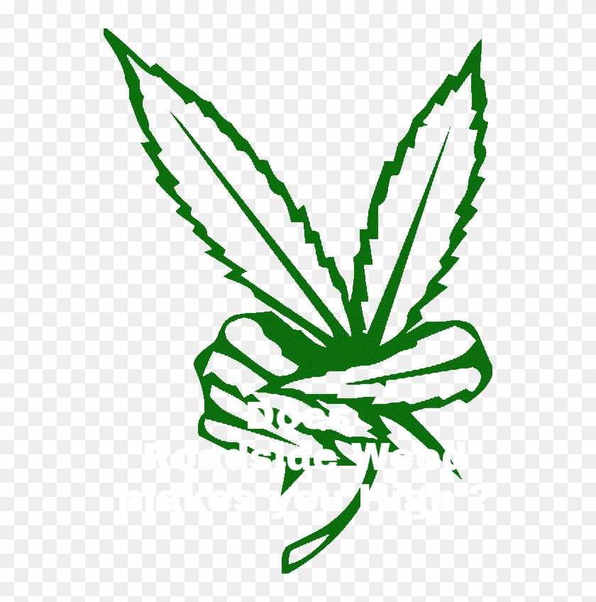 It Will Have A Fat Stem And It's Useless For Getting - Pot Leaf Peace Sign #872168