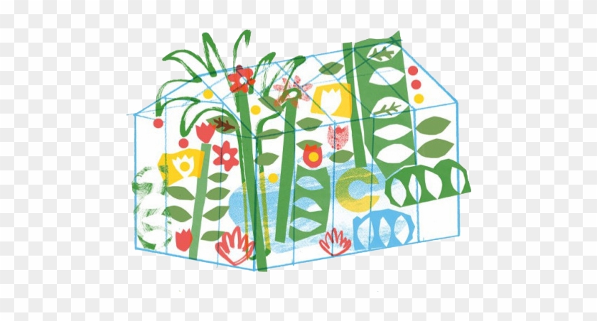 Glass House Greenhouse Drawing Animation - Invernadero Dibujo #872225